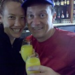 Mimosas in the lounge to celebrate!